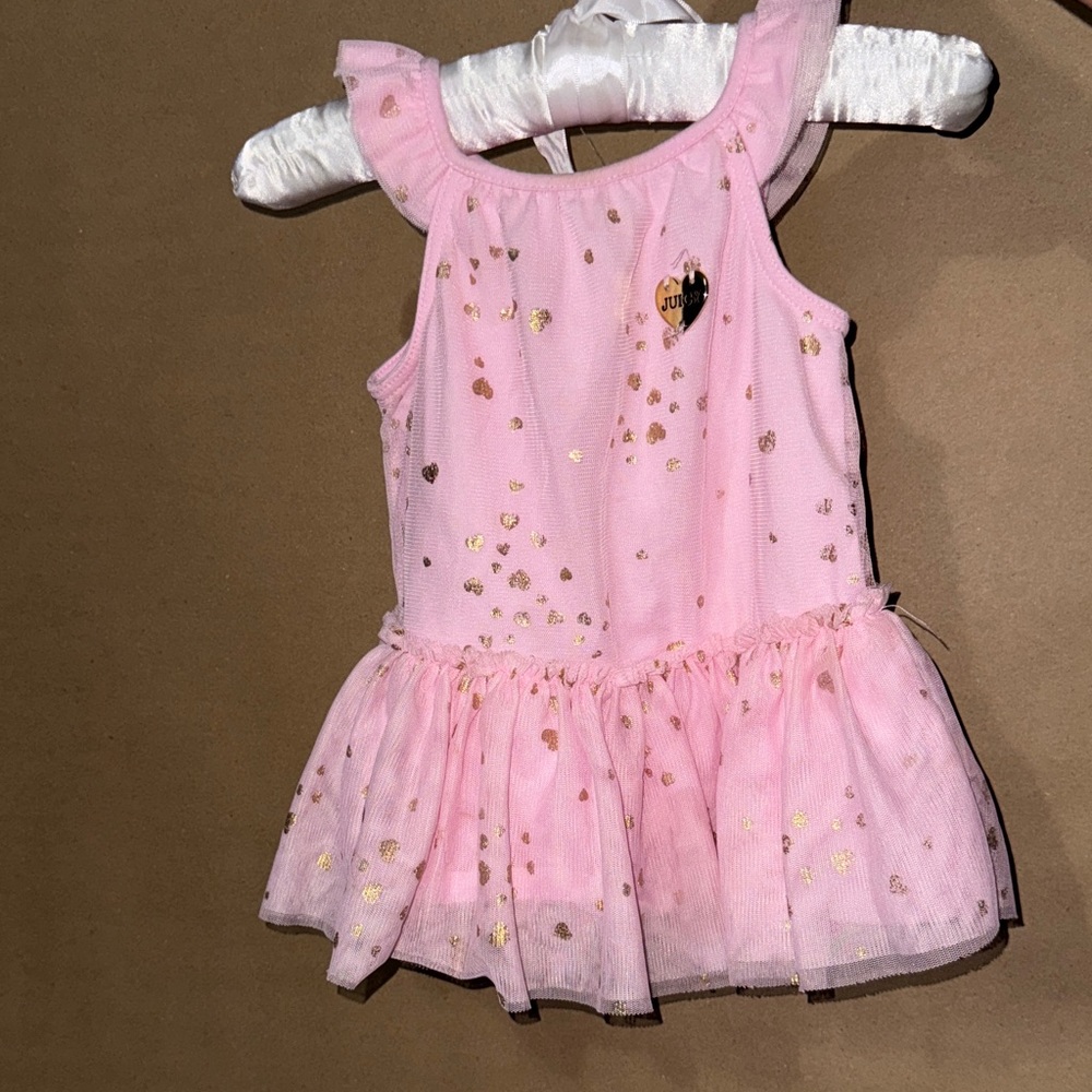 Juicy Couture Pink and Gold Sparkle Dance Costume